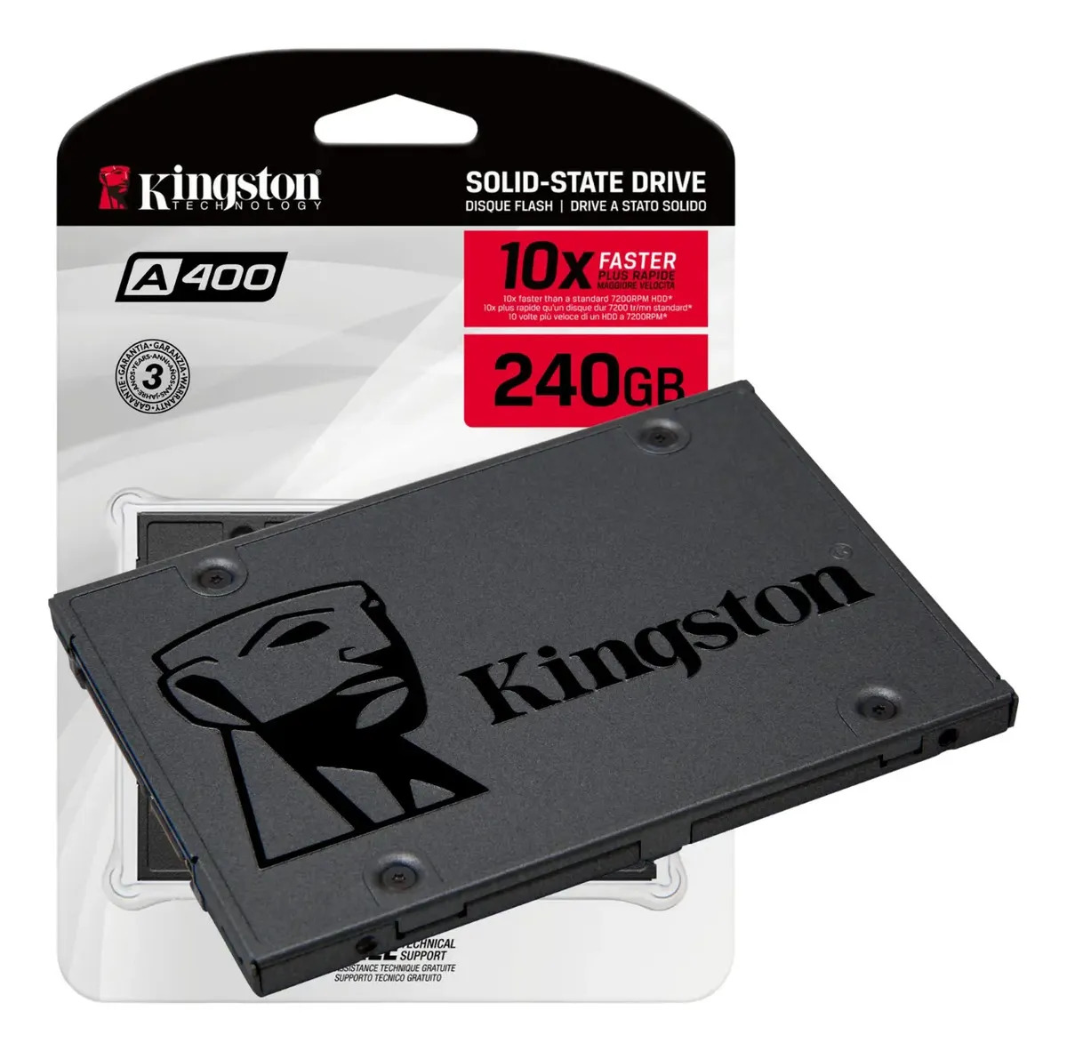 Ssd Kingston 240 GB A400 Interno Sata 3 6 GB/s Nf e Ssd Kingston 240 GB Interno Sata 3