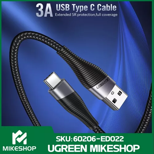 Cable Usb Tipo C / Carga Rápida / Reforzado 3a / 2m / Ugreen