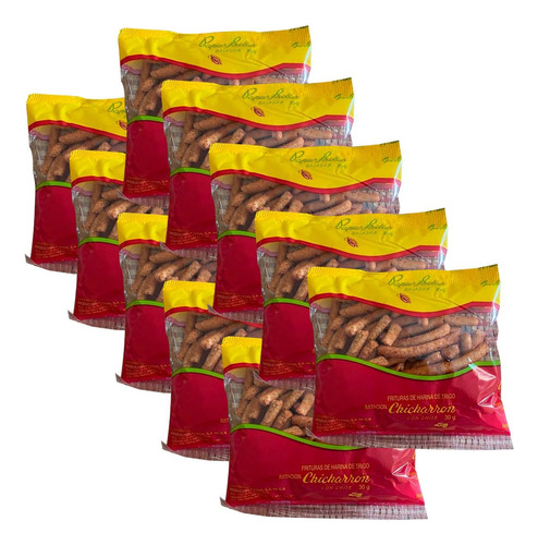 Botana Churritos Fritos Chipotle Set 10 Bolsas De 30 Gr