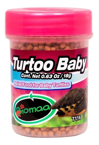 Alimento Turtoo Bites Biomaa Baby Bebé Tortuga 18g. 2 Piezas