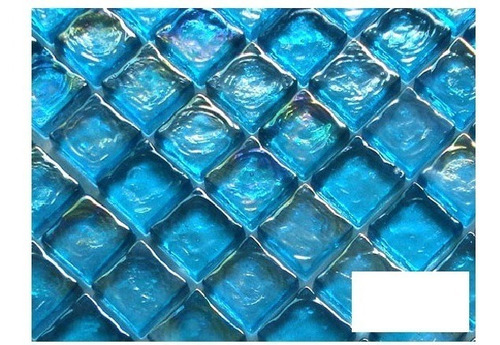 Mosaico Vidrio Azul Serie Tenyion Piscina 2x2x8 Cj: 1m²     