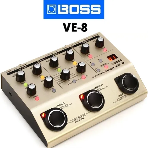 Pedal Boss Ve-8 Acoustic Singer Loop E Efeitos Voz E Violão Pedal Boss Ve-8 Acoustic Singer Loop E Efeitos Voz E Violão
