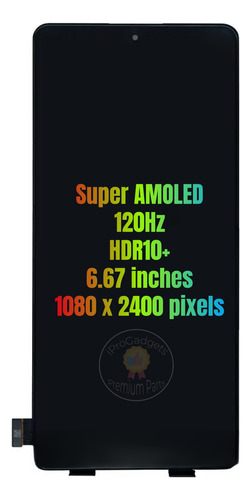 Pantalla Táctil Amoled Para Redmi K40 Pro 5g M2012k11c 120hz