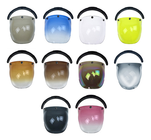 Casco Bubble Wind Shield Visera Bubble.3 Broches Biltwell Pa