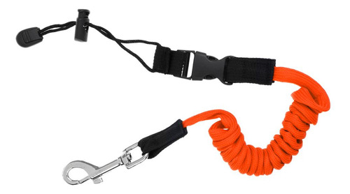 2 Ajustable Kayak Rod Leash Fishing Pole Paddle Naranja