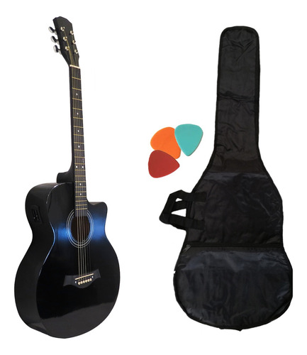 Guitarra Electroacústica Fk40 J Con Ecualizador Y Accesorios