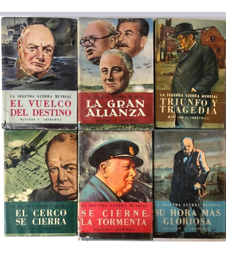 Winston Churchill Segunda Guerra Mundial 6 Tomos 1965