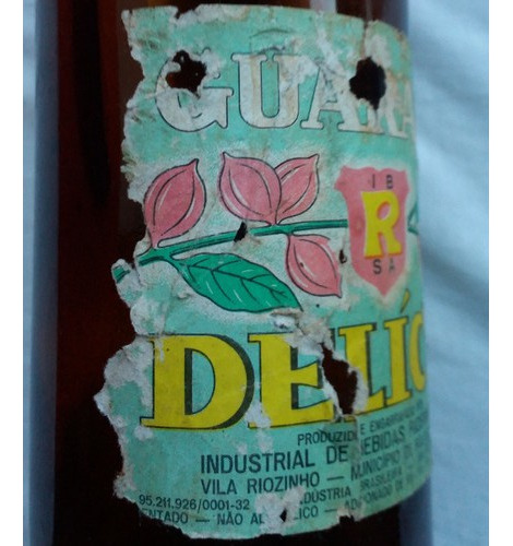 Garrafa Antiga Guaraná Delícia - 500 Ml - Riozinho -a X94 (Usado)