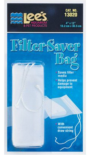 Lees Aquarium & Pet Filter Saver Bag Set Of 2 Size: 12  H X 