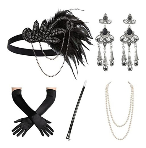 Set De Accesorios De Disfraz De Flapper Gatsby De Los Años 2