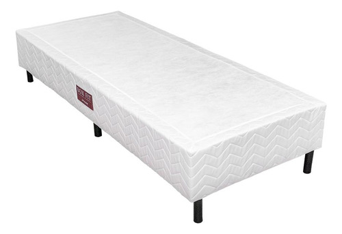 Conjunto Cama Box Fit Solteiro Colchão Primor Orthocrin