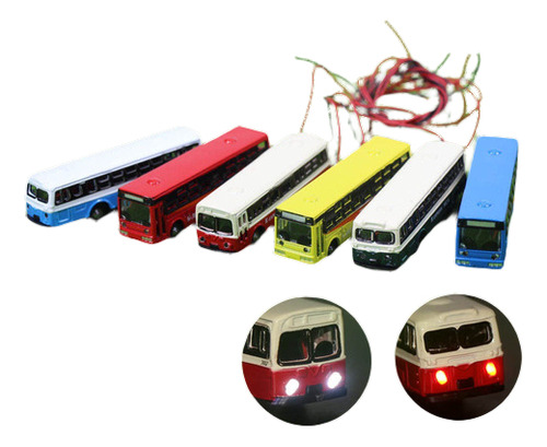 4pc 1: 150 N Escala Modelo Encendido Coches Autobús Con 12v 