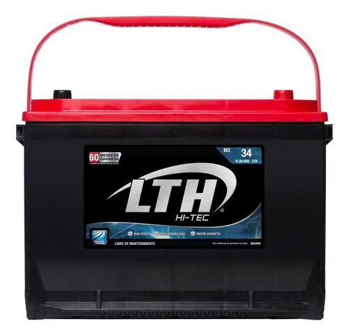 Bateria Lth Hitec Volkswagen Routan Exclusive 2008 - H34-650