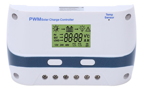 Controlador De Carga Solar Pwm Mppt 50a 12v 24v 48v P/cámper