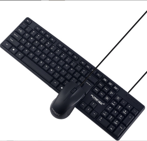 Set De Mouse Y Teclado Con Cable Usb Para Office Y Juegos