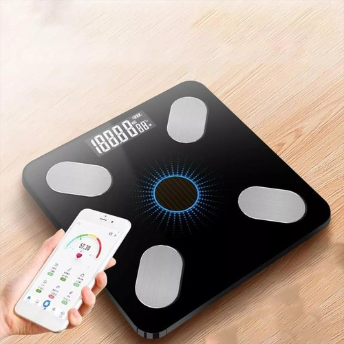 Pesa Balanza Digital De Baño Inteligente Bluetooth App Color