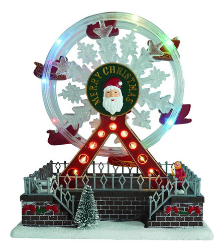 A Rueda De La Fortuna Giratoria De Navidad Musical Brillante