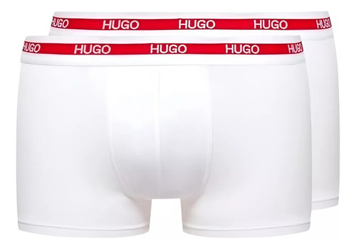 2 Pack De Boxer Hugo Cotton Stretch Suave Hombre - Original
