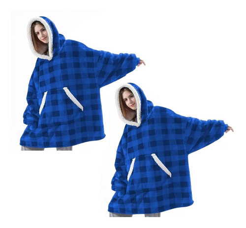 Pack X2 Pijama Micropolar Mujer Felpa Manta Polar Sherpa