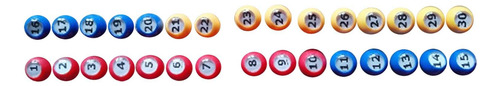 30 Bolas De Bingo, Suministros Duraderos, Bolas De Rifa Para