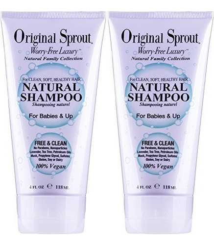 Original Sprout Natural Shampoo. Champu Sin Sulfato Organico