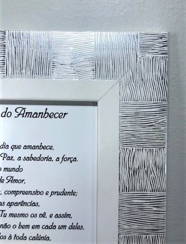 Imagem 3 de 5 de Quadro Oração Do Amanhecer 19,5x24,5cm