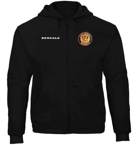 Sudadera Cierre Bengals Bengalíes De Cincinnati Nfl Mod.01