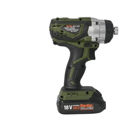 Kit Taladro + Atornillador Impacto Bauker 18v + 2 Baterías