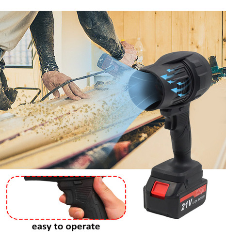 Mini Ventilador De 21 V, Turbo Jet Power Con 2 Baterías