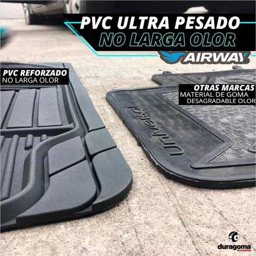 Cubre Alfombras Auto 2 Piezas Delanteras Goma Pvc Universal