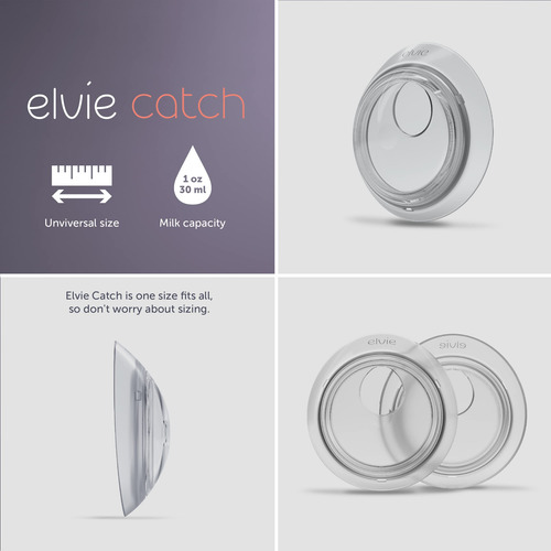 Elvie Catch Secure - Juego De Dos Tazas De Silicona Para Evi