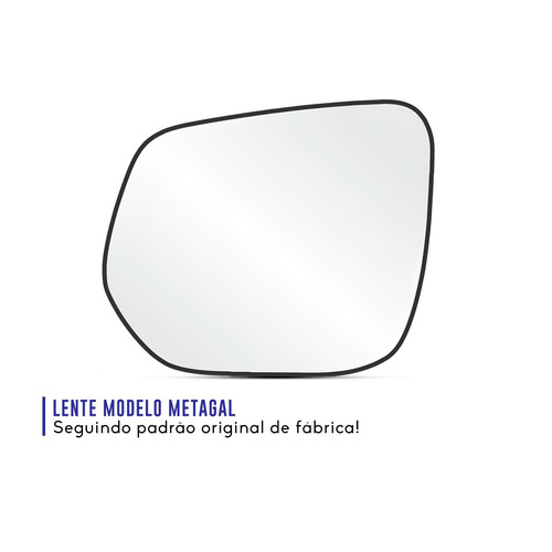 Lente Vidro Espelho Retrovisor S10 2012 2013 A 2016 Com Base