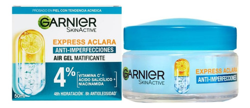 Garnier Express Aclara Crema Hidratante Matificante 50 G