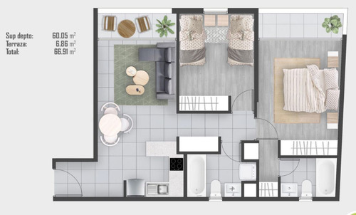 Dpto Fray Camilo Esq Marín 60/67m2 2d 2b Est Y Bod Nuevo