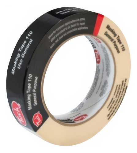 Caja Con 36 Masking Tape Tipo 110 Tuk 24mm X 50m Uso General