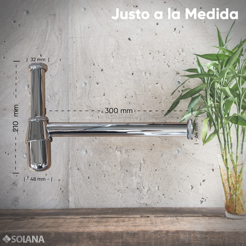 Solana Kit Ovalin De Vidrio Templado 35cm Con Contra Push De Acero Inoxidable Y Cespol Completo Níquel / Kit Completo Babel-1 Para Baño Hogar / Hoteles / Oficinas