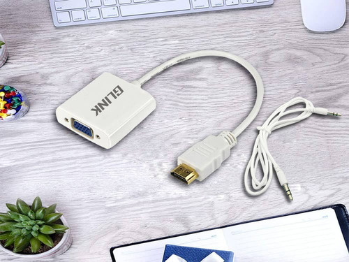 Adaptador Hdmi A Vga, Hdmi A Vga(macho A Hembra)1080p Gl-001