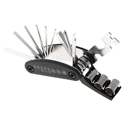 Motorcycle Bike Mechanic Repair Tool Kit With 16 In 1 M...