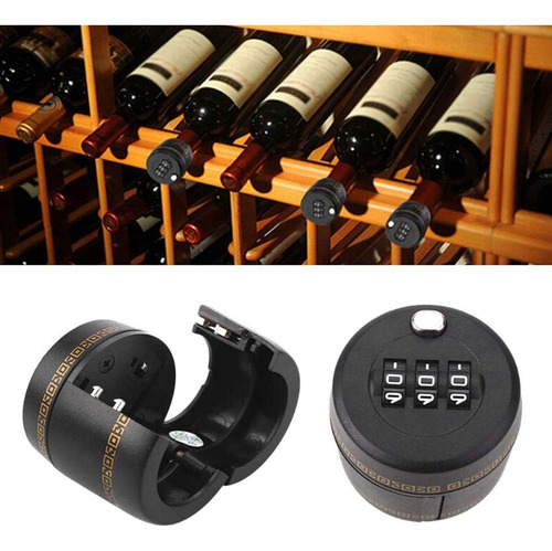 (6 Pack) Cerradura De Combinación Para Botellas De Vino...