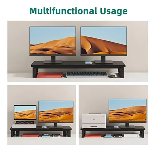 Soporte Elevador De Monitor Doble, 39 Pulgadas De
