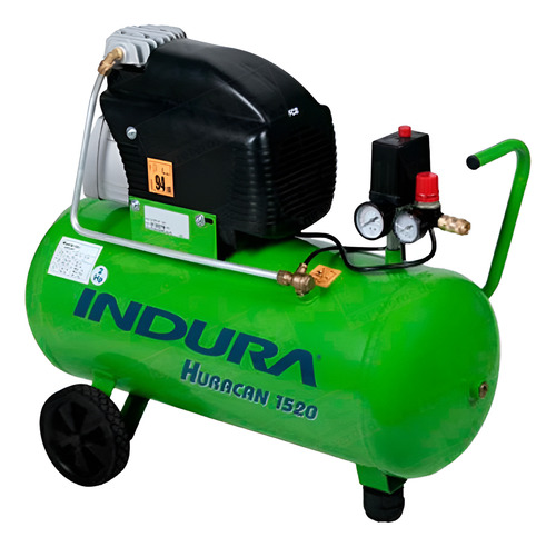 Compresor Indura 50 Litros 2hp Huracan 1520 Con Kit