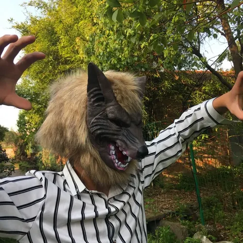 Guantes De Hombre Lobo Para Halloween – Garras De Dragón Con Uñas Largas – Cosplay Y Fiestas De Disfraces – Color Café