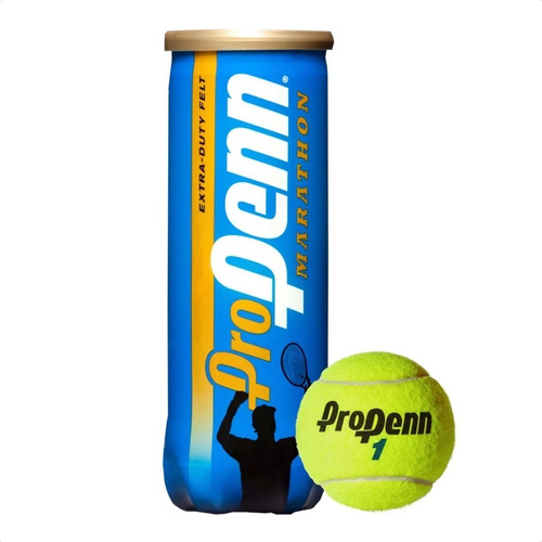 Tubo Penn 3 Pelotas Tenis Pro Penn Extra Duty Allcourt Padel