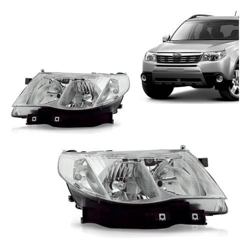 Par Farol Forester 09 10 11 12 Elétrico Motor Entrada Xenon