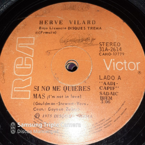 Simple Herve Vilard Rca Victor C21