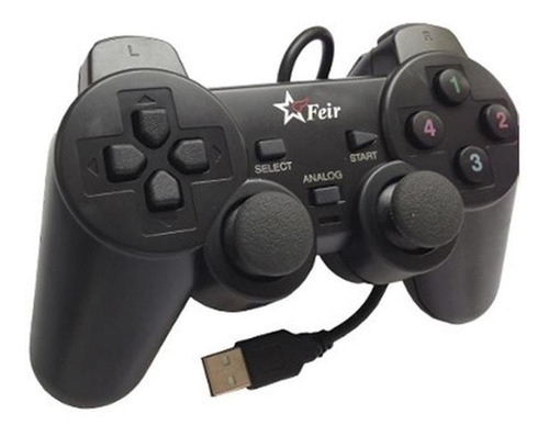 Imagem 2 de 2 de Controle joystick Feir FR-202 preto