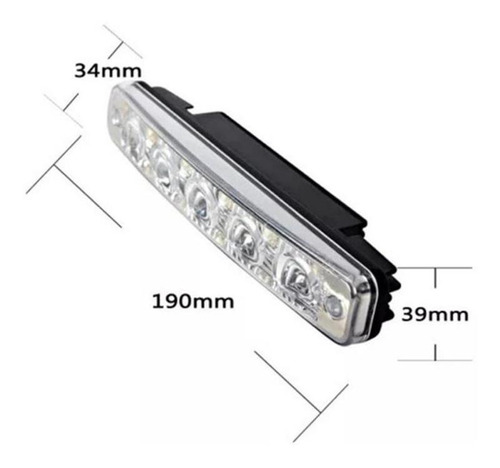 Imagen 3 de 8 de Par Faros Auxiliares 10 Led Cob 12v Auto Moto 4x4 Universal