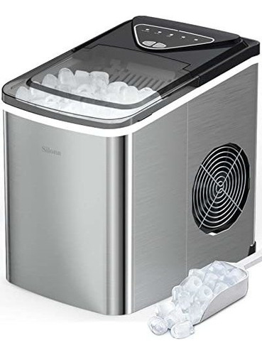 Silonn - Máquina Para Hacer Hielo Con Encimera, 9 Cubos D