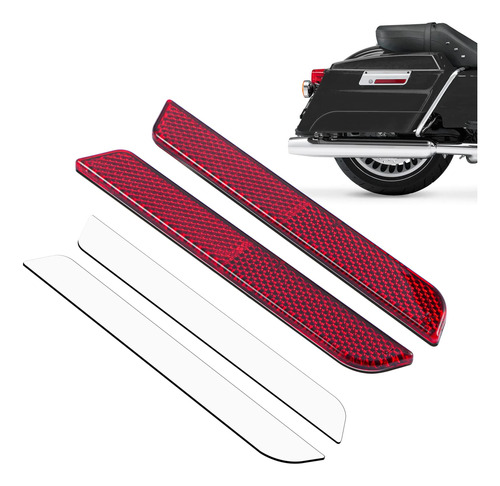 Amazicha Reflectores Rojos Para Harley Latch Cubre Alforjas