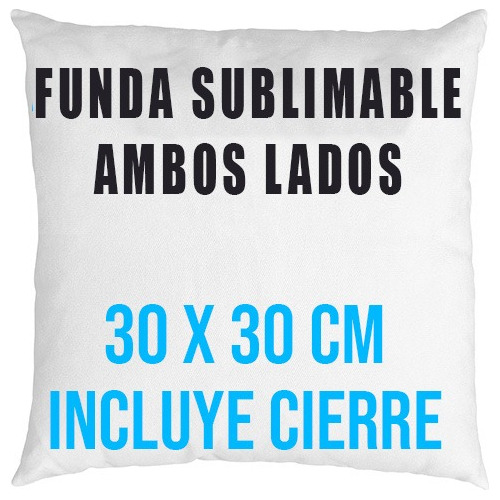 Almohada Cojin Funda Para Sublimar 30x30 Cm 20 Unidades